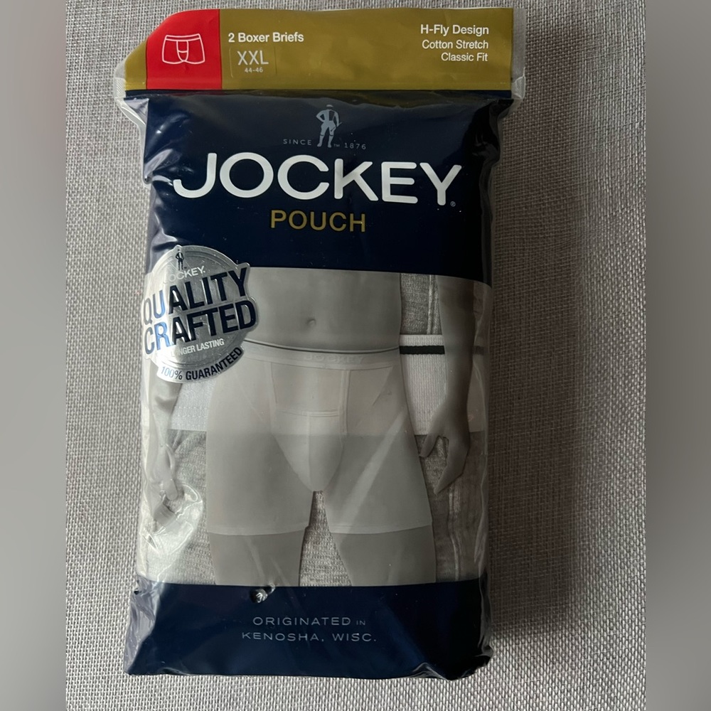 Jockey mens boxer briefs size XXL. NEW